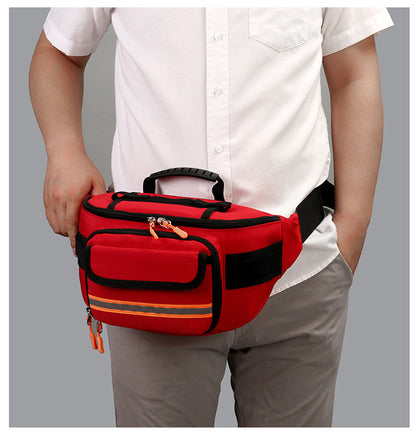 Outdoor Emergency Medical Waist Pack for Rescue, Fire & Travel | Portable First Aid Kit Bag