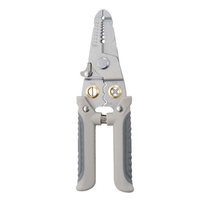 High Carbon Steel Electrician's Multi-Function Foldable Pliers Handheld Crimping Wire Cutting Stripping Tool