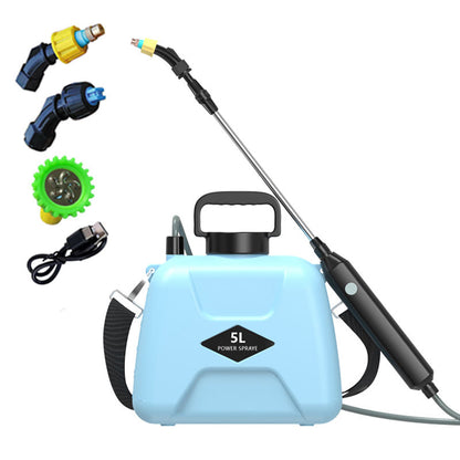 Electric sprayer household lithium battery backpack agricultural high pressure disinfection sprayer watering can high pressure fine mist