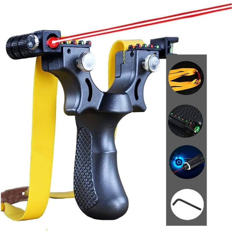 Hot Selling 98K Laser Free Binding Fast Compression Rubber Band Outdoor Slingshot