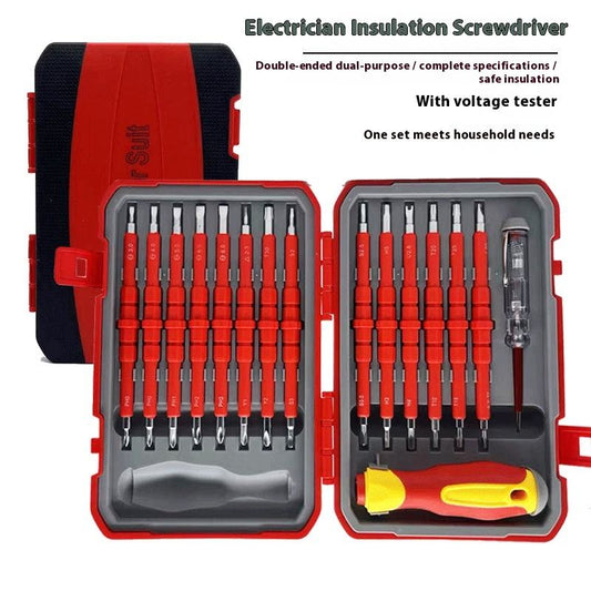 1000V Insulated Electrician Screwdriver Set, 29-pieces Screw Driver Set Kit, CR-V Magnetic Screwdriver Tool Set, Professional Electrician Tools