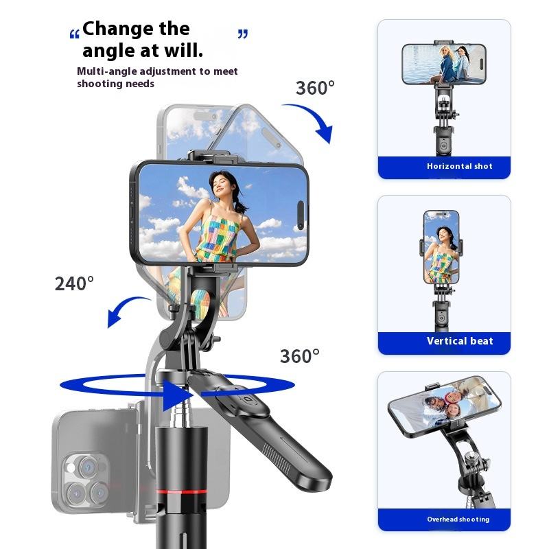 Mobile phone Bluetooth selfie stick integrated fill light live tripod portable telescopic universal selfie artifact