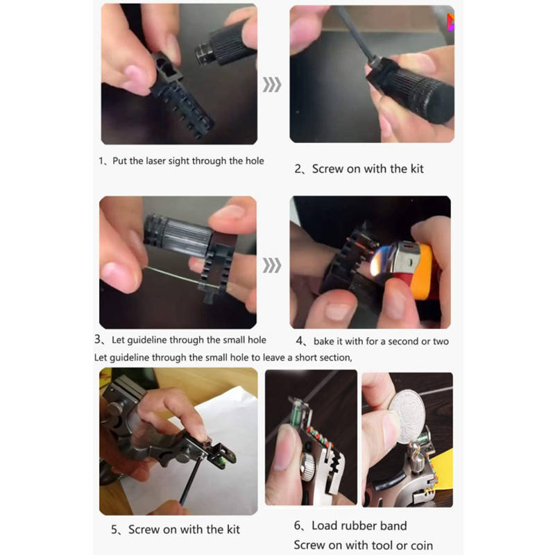 Hot Selling 98K Laser Free Binding Fast Compression Rubber Band Outdoor Slingshot