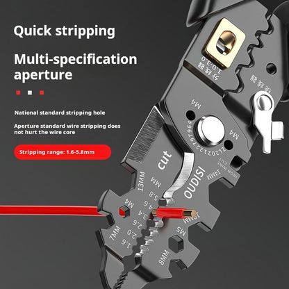 25-in-1 Multi-function Wire Stripping Pliers Suitable for Winding, Cutting, Stripping and Crimping Wires