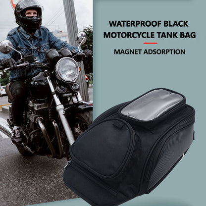 Magnetic Waterproof Motorcycle Tank Bag with Phone Navigation Window | Multi-Function Outdoor Storage