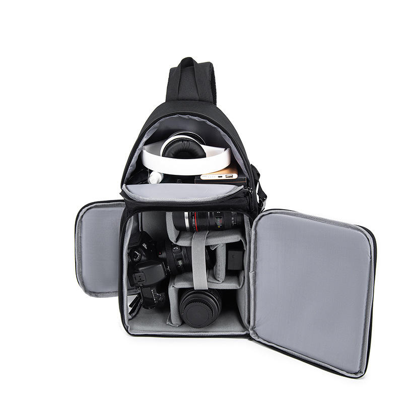 Waterproof Multi-Function Camera Sling Bag: Breathable & Compact DSLR Crossbody Backpack