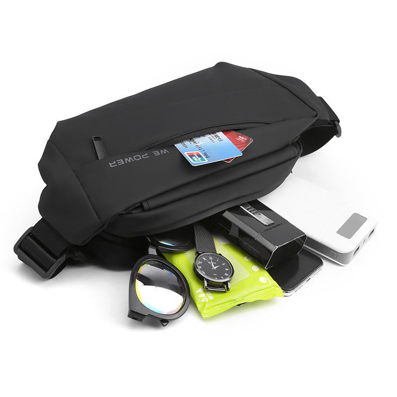 Multifunctional Men's Crossbody Bag: Sporty Chest Pack, Compact & Portable