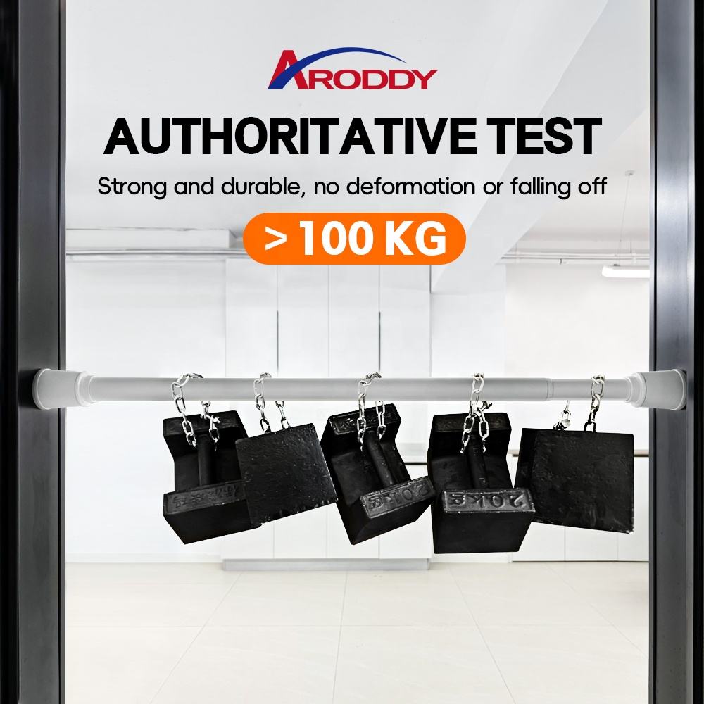 High quality 32mm Bold Pipe Diameter Non Rusting 2.1-3.0m Telescopic Curtain Rod Drill Free Adjustable Rod Curtain for Home