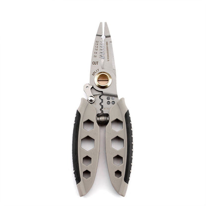 7 Inch Multipurpose Electrician Wire Repair Tool Chrome Vanadium Steel Crimping Cable Plier Stripper Stripping Cutter Hand