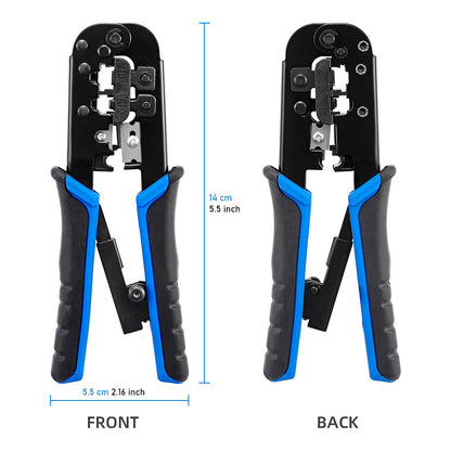 Manual crimping pliers set including network cable crimping tool