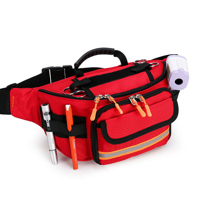 Outdoor Emergency Medical Waist Pack for Rescue, Fire & Travel | Portable First Aid Kit Bag