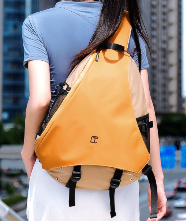 New stylish and trendy men's shoulder bag, large capacity, multi-functional sports chest bag, crossbody bag, student backpack