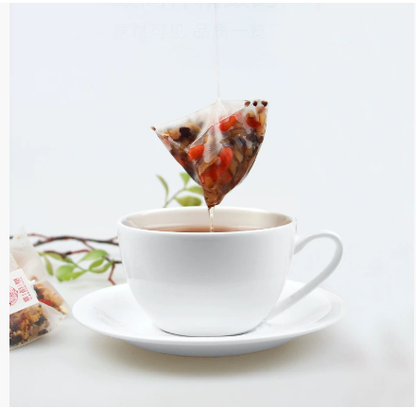 Ginseng Five Treasure Tea, Wolfberry, Mulberry, Red Date, Maca Combination Tea Bag. 50 bags per pack.