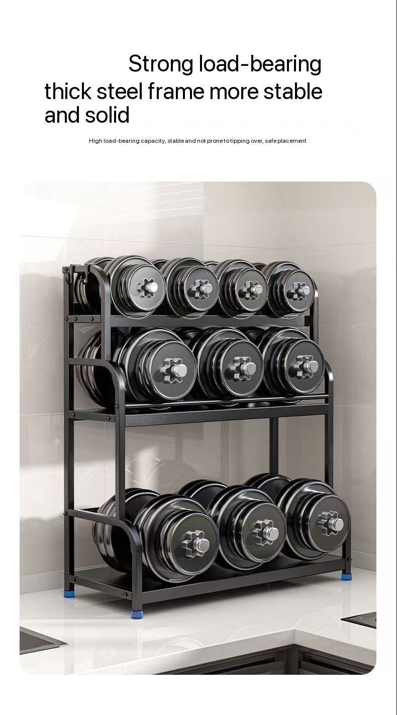 Household Kitchen Storage Rack Floor-Standing & Countertop Dual-Use Seasoning Knife Rack Storage Rack