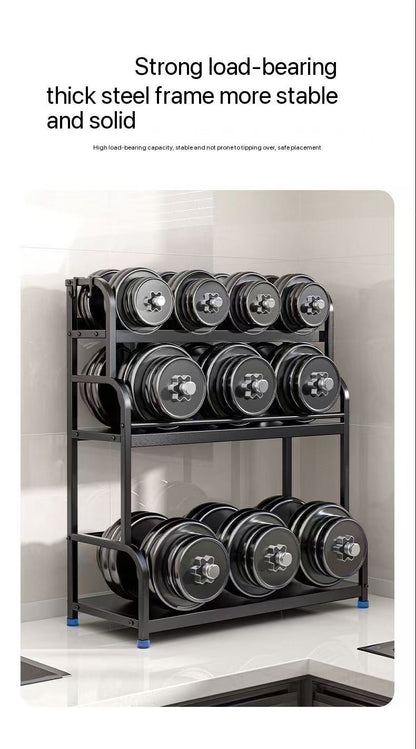 Household Kitchen Storage Rack Floor-Standing & Countertop Dual-Use Seasoning Knife Rack Storage Rack